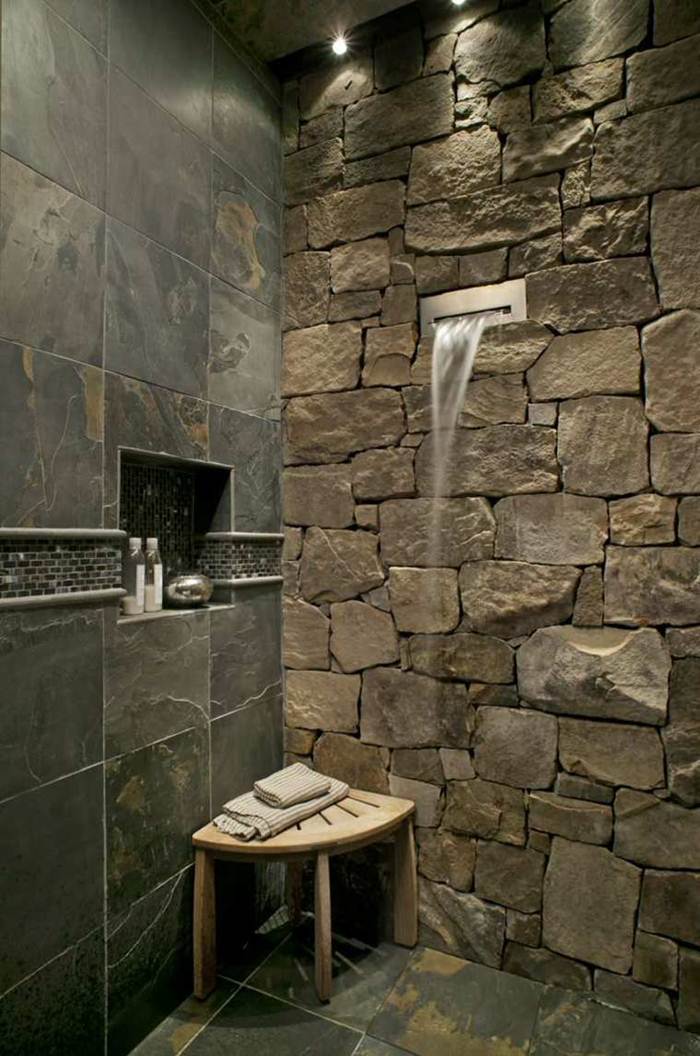 Doğal Taş Kaplı Banyo Modelleri (2)